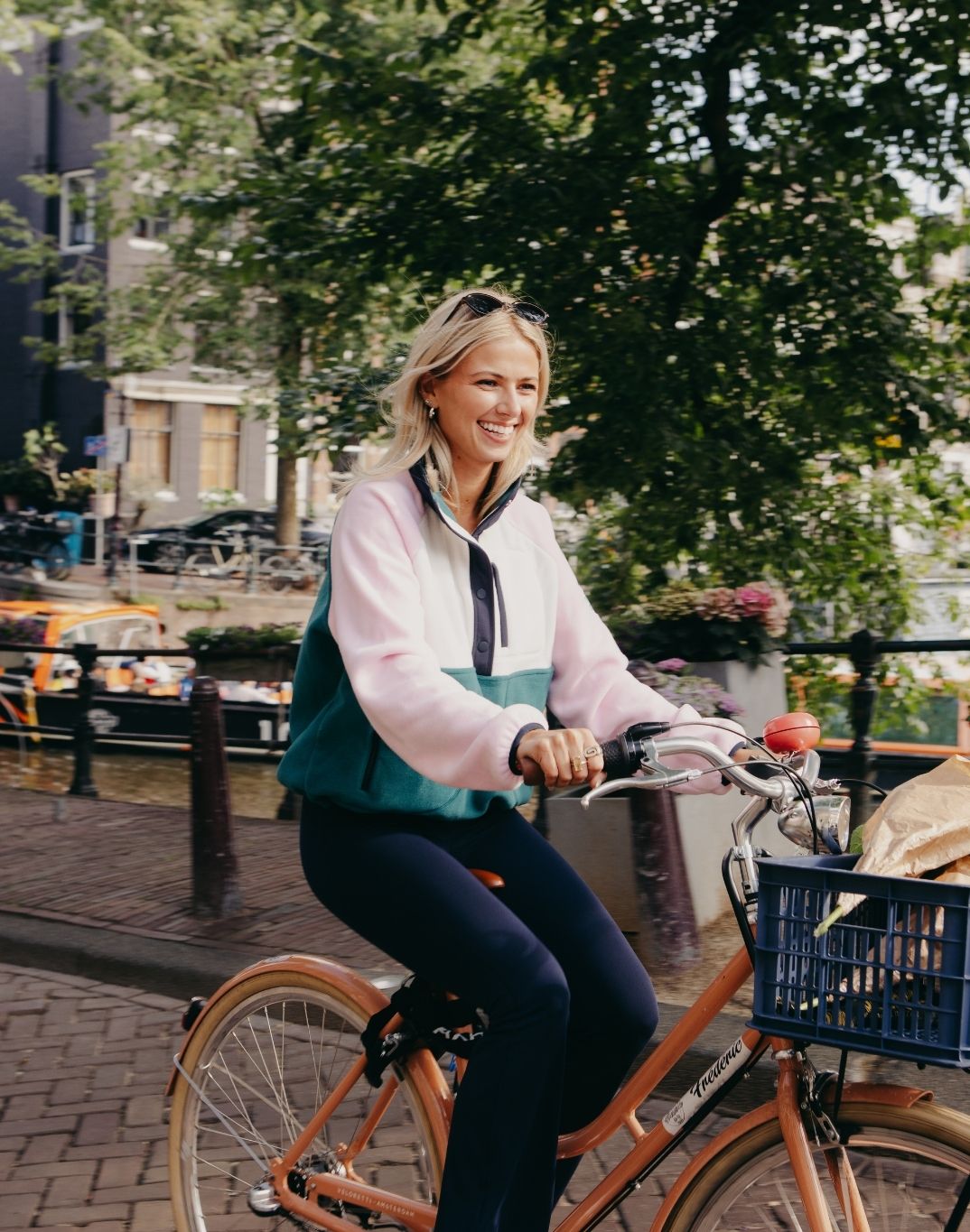 Snap Polar Fleece in Baby Pink