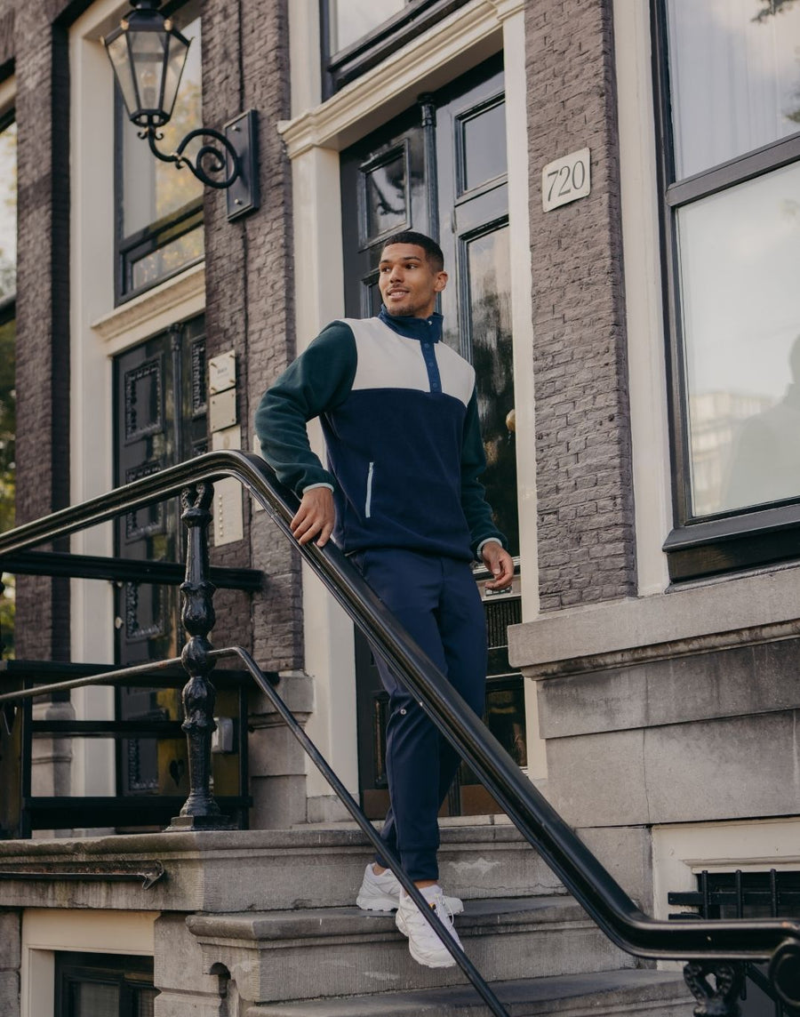 Half Snap Polar Fleece in Twilight Navy