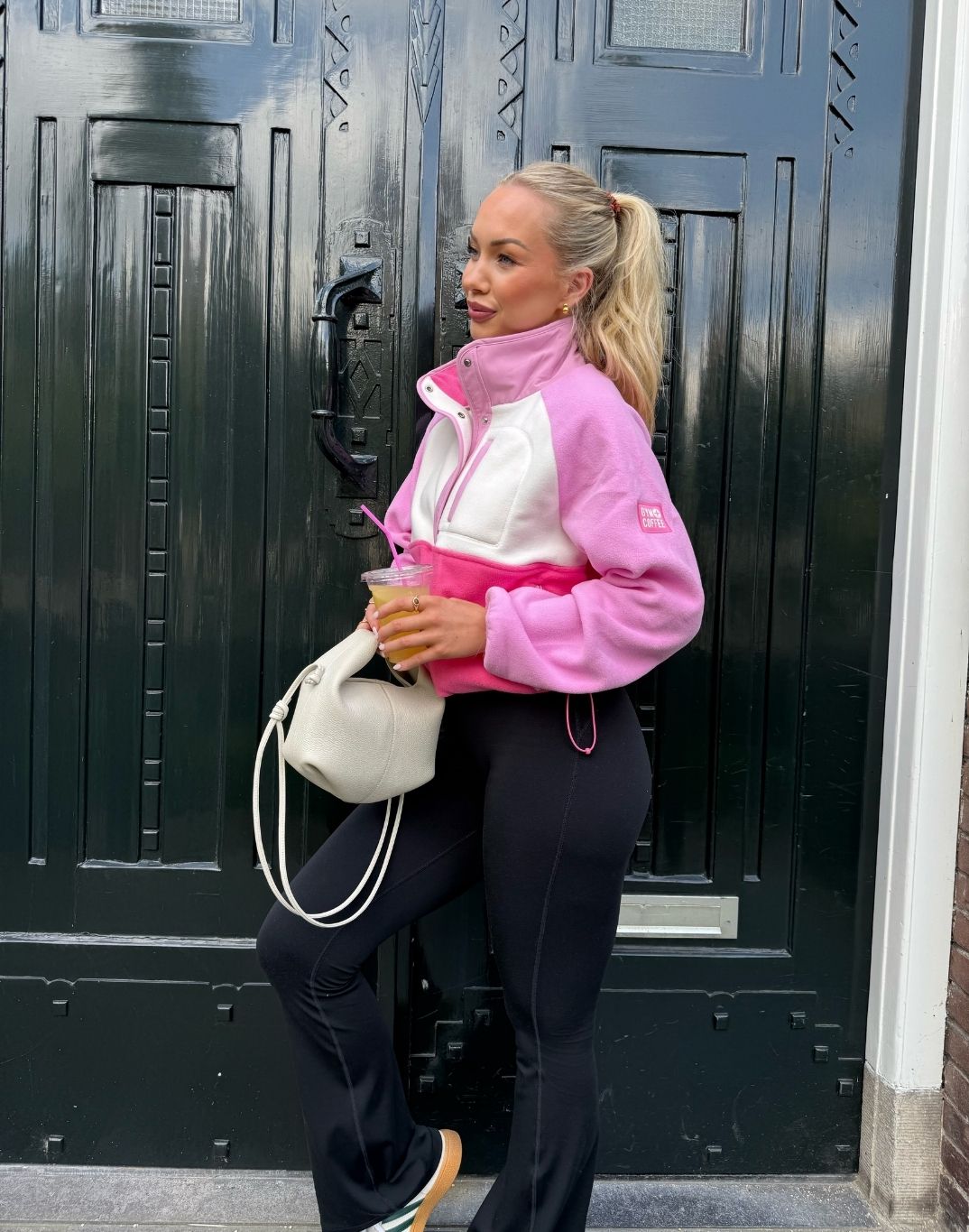 Snap Polar Fleece in Cotton Candy