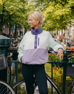 Snap Polar Fleece in Lilac Mint