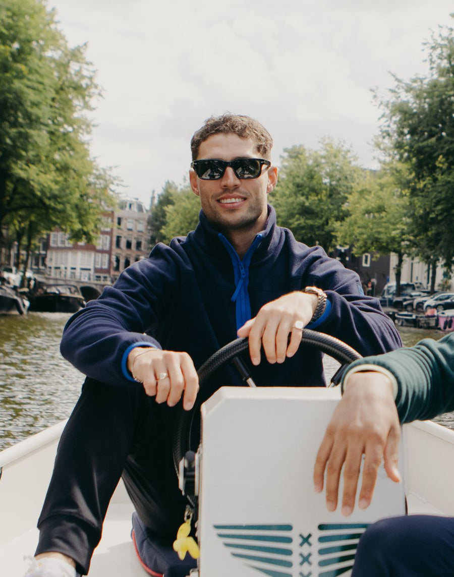 Half Zip Polar Fleece in Twilight Navy