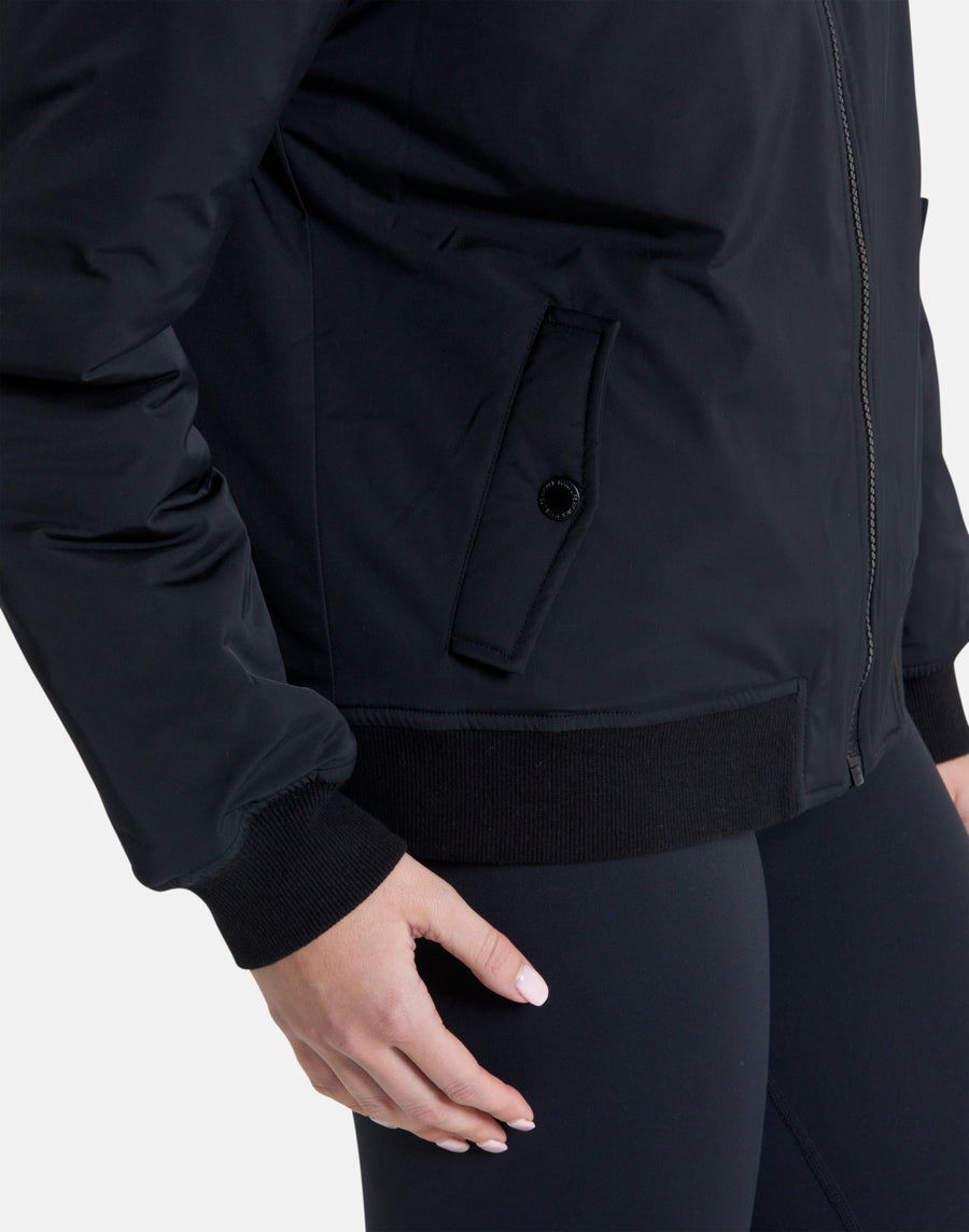 Blaze Bomber Jacket in Jet Black - Outerwear - Gym+Coffee IE