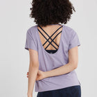 Breathe Open Back Tee in Lilac - T-Shirts - Gym+Coffee IE