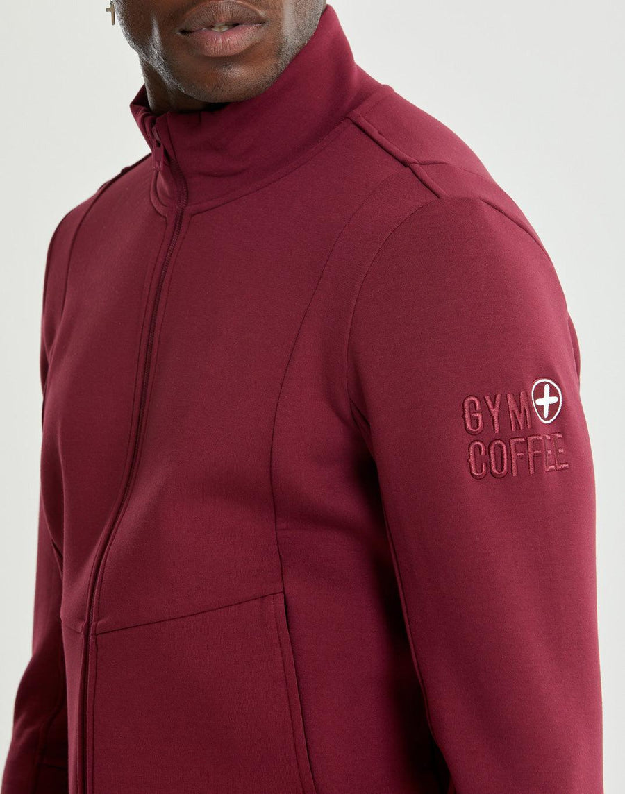 Camerino Jacket in Deep Burgundy - Mid Layer - Gym+Coffee IE