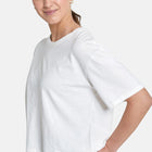 Boyfriend Crop Tee in Ivory White - T-Shirts - Gym+Coffee IE