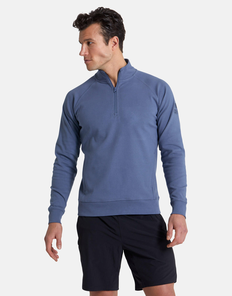 Chill Half Zip in Thunder Blue - Sweatshirts - Gym+Coffee IE