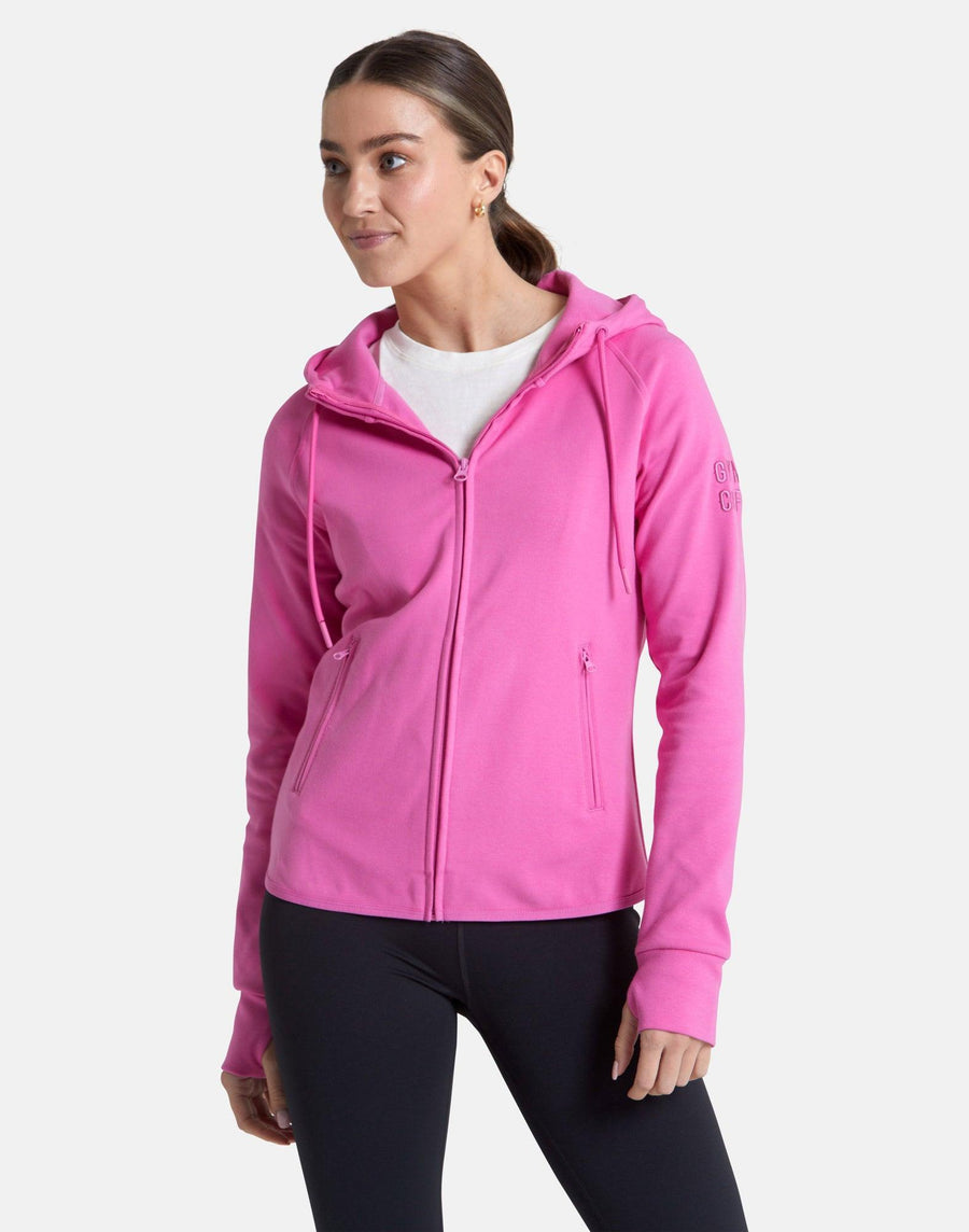 Chill Zip Hoodie in Empower Pink - Hoodies - Gym+Coffee IE