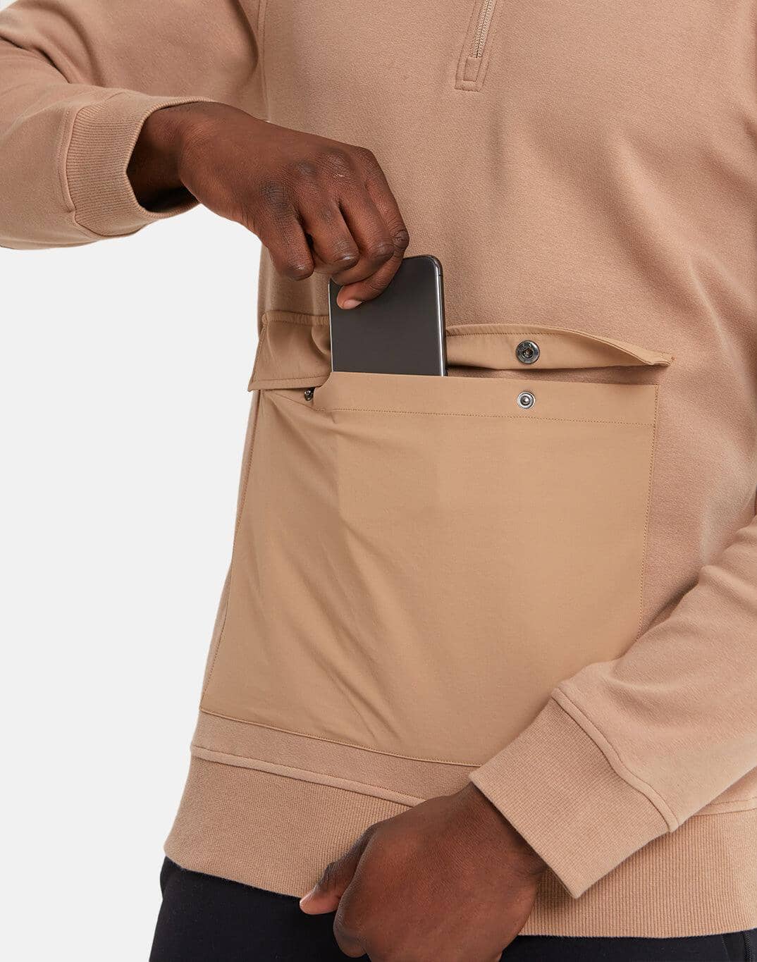 Horizon Half Zip Hoodie in Oat Latte - Hoodies - Gym+Coffee IE