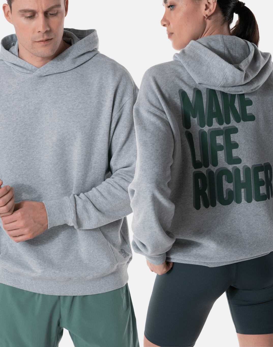 Kinney Hoodie in Grey Marl - Hoodies - Gym+Coffee IE
