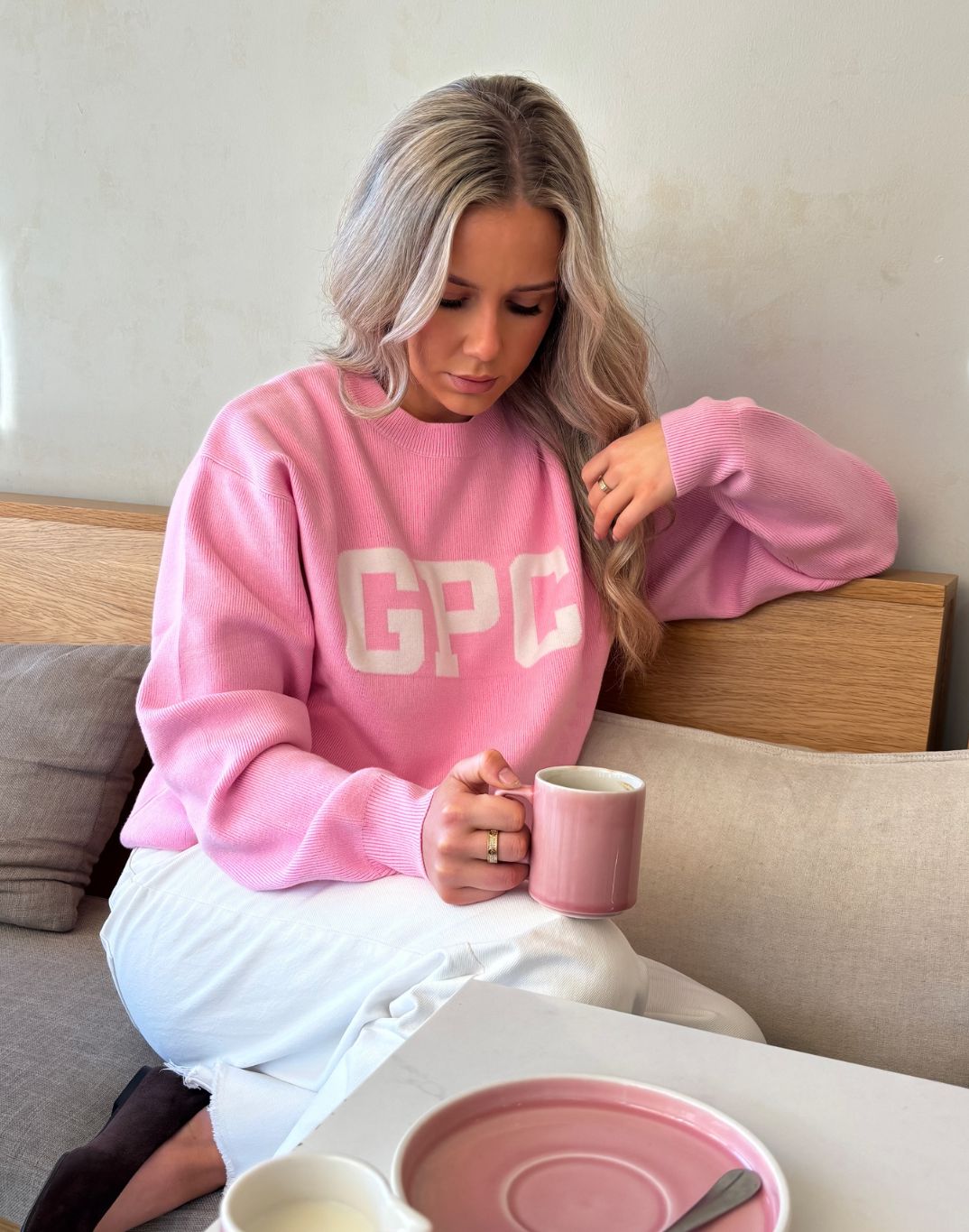 Knit Crew in Pink Blossom