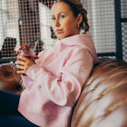 Ignite Half Zip Hoodie in Baby Pink - Hoodies - Gym+Coffee IE