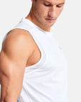 Mens Celero Vest in Striker White - Tanks - Gym+Coffee IE