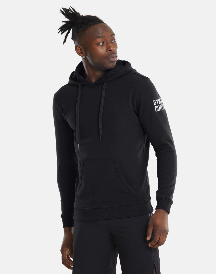 Mens Chill Pullover Hoodie in Black - Hoodies - Gym+Coffee IE