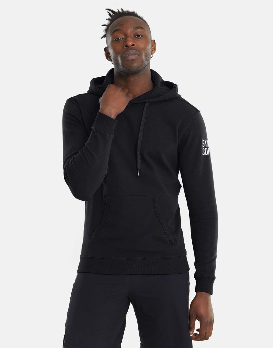 Mens Chill Pullover Hoodie in Black - Hoodies - Gym+Coffee IE