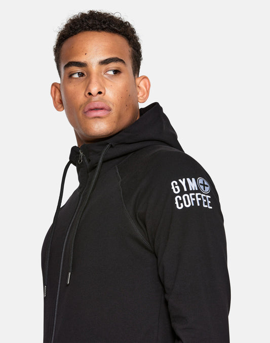 Men's Jet Black Hoodie - Hoodies - Gym+Coffee IE
