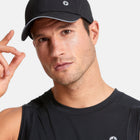 Mesh Rec Running Cap in Jet Black - Headwear - Gym+Coffee IE