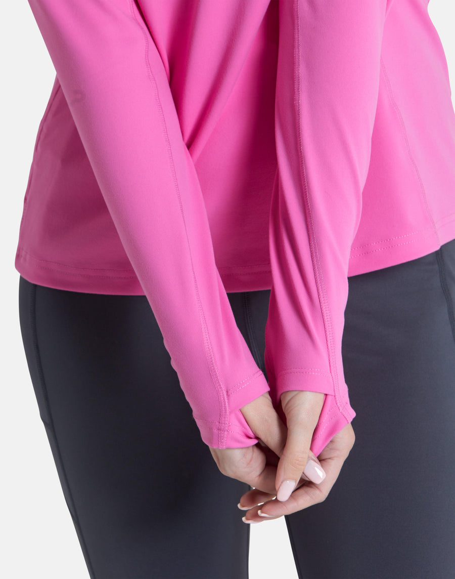 Relentless 1/4 Zip in Empower Pink - Midlayer - Gym+Coffee IE