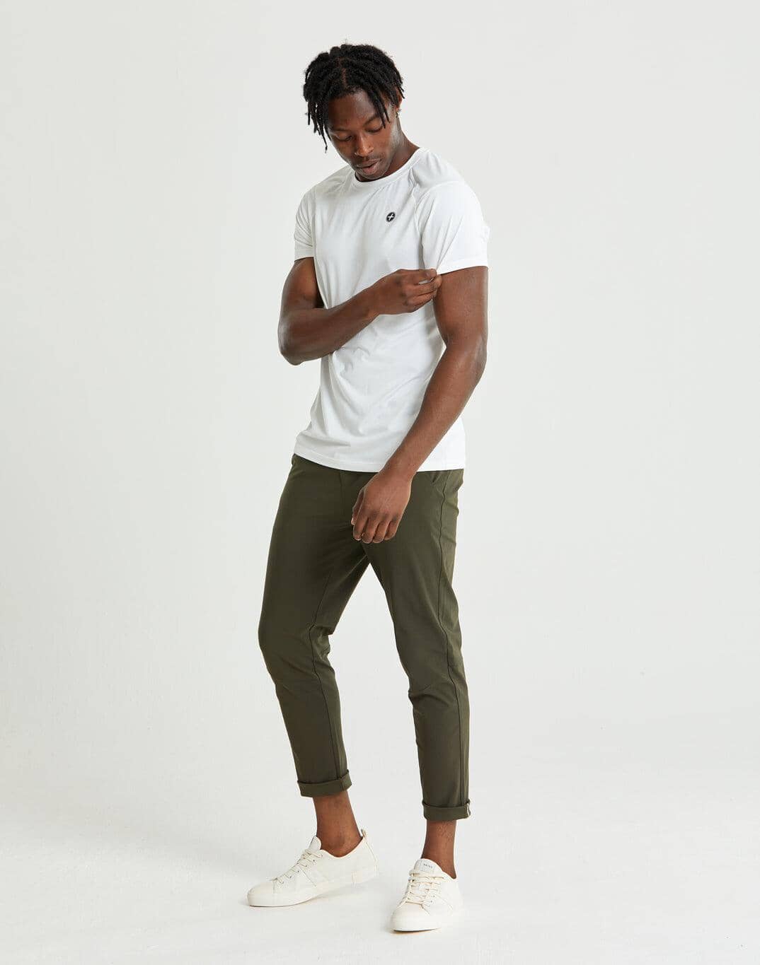 Mens Sector Tee in White - T-Shirts - Gym+Coffee IE