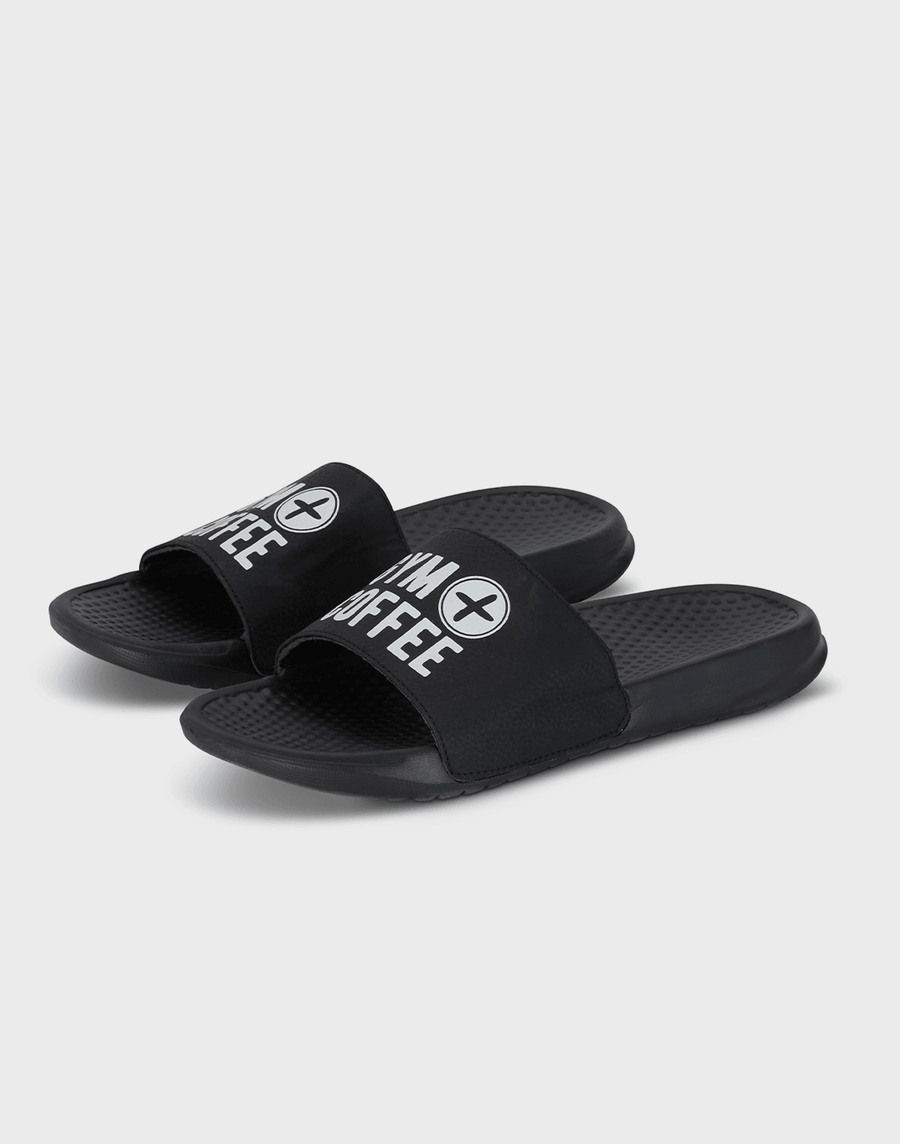 Sliders in Black - Footwear - Gym+Coffee