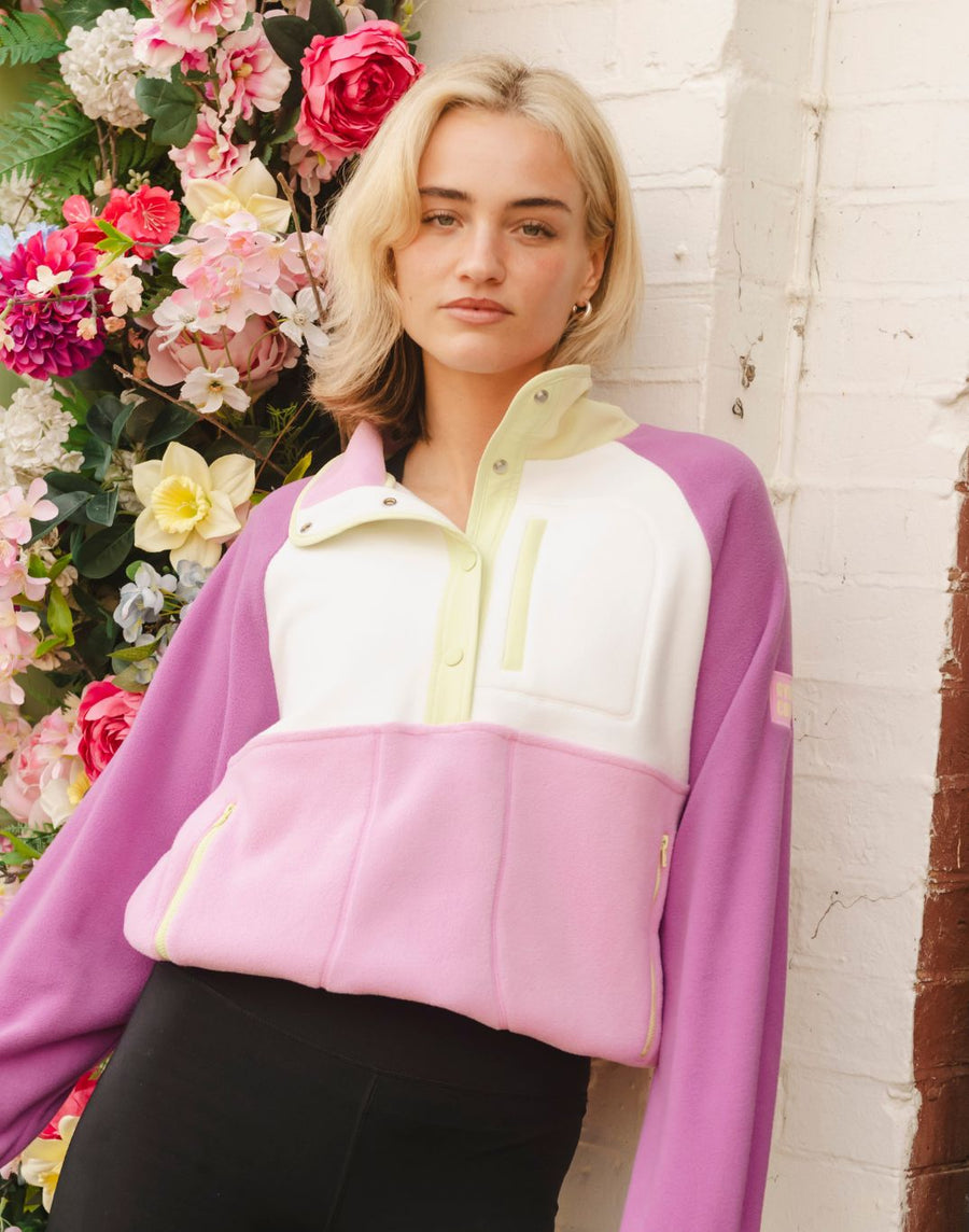 Snap Polar Fleece in Lime Sorbet