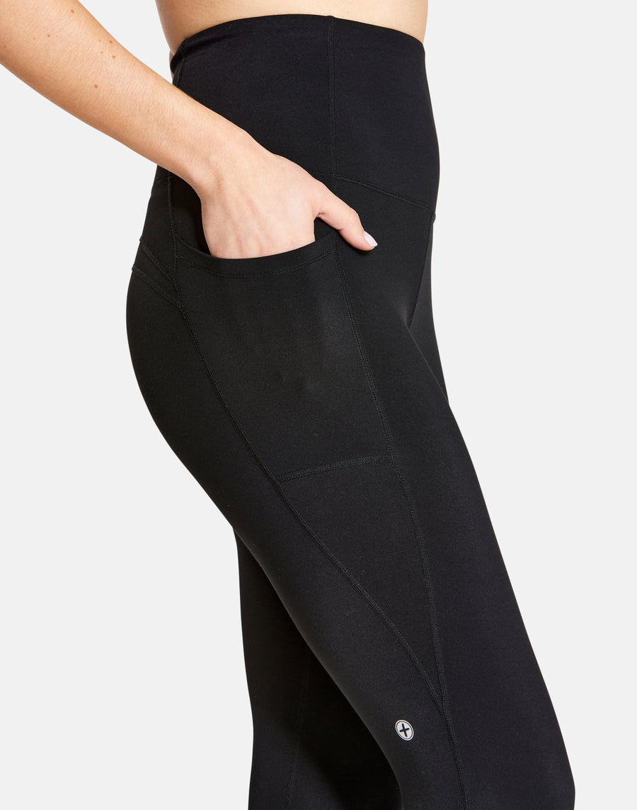 Gymwrap High-Rise Cropped Legging with Side Pockets