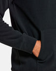 Textured Half Zip Hoodie in Jet Black - Hoodies - Gym+Coffee IE