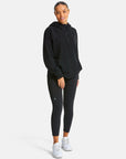 Textured Half Zip Hoodie in Jet Black - Hoodies - Gym+Coffee IE