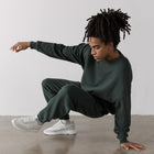 The Oversized Crew in Earth Green - Sweatshirts - Gym+Coffee IE