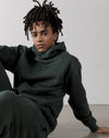 The Oversized Pullover Hoodie in Earth Green