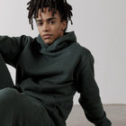 The Oversized Pullover Hoodie in Earth Green - Hoodies - Gym+Coffee IE