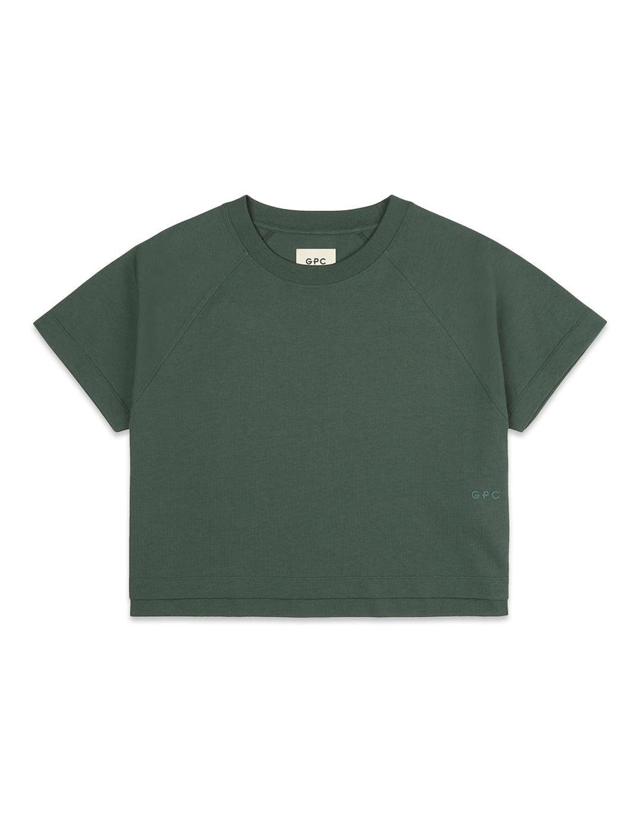 The Women's Crop Tee in Earth Green - T-Shirts - Gym+Coffee IE