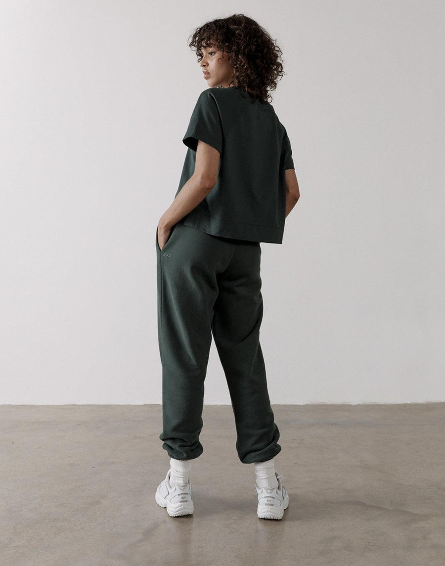 The Womens Crop Tee in Earth Green - T-Shirts - Gym+Coffee IE