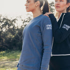 Chill Longline Crew in Thunder Blue - Sweatshirts - Gym+Coffee IE